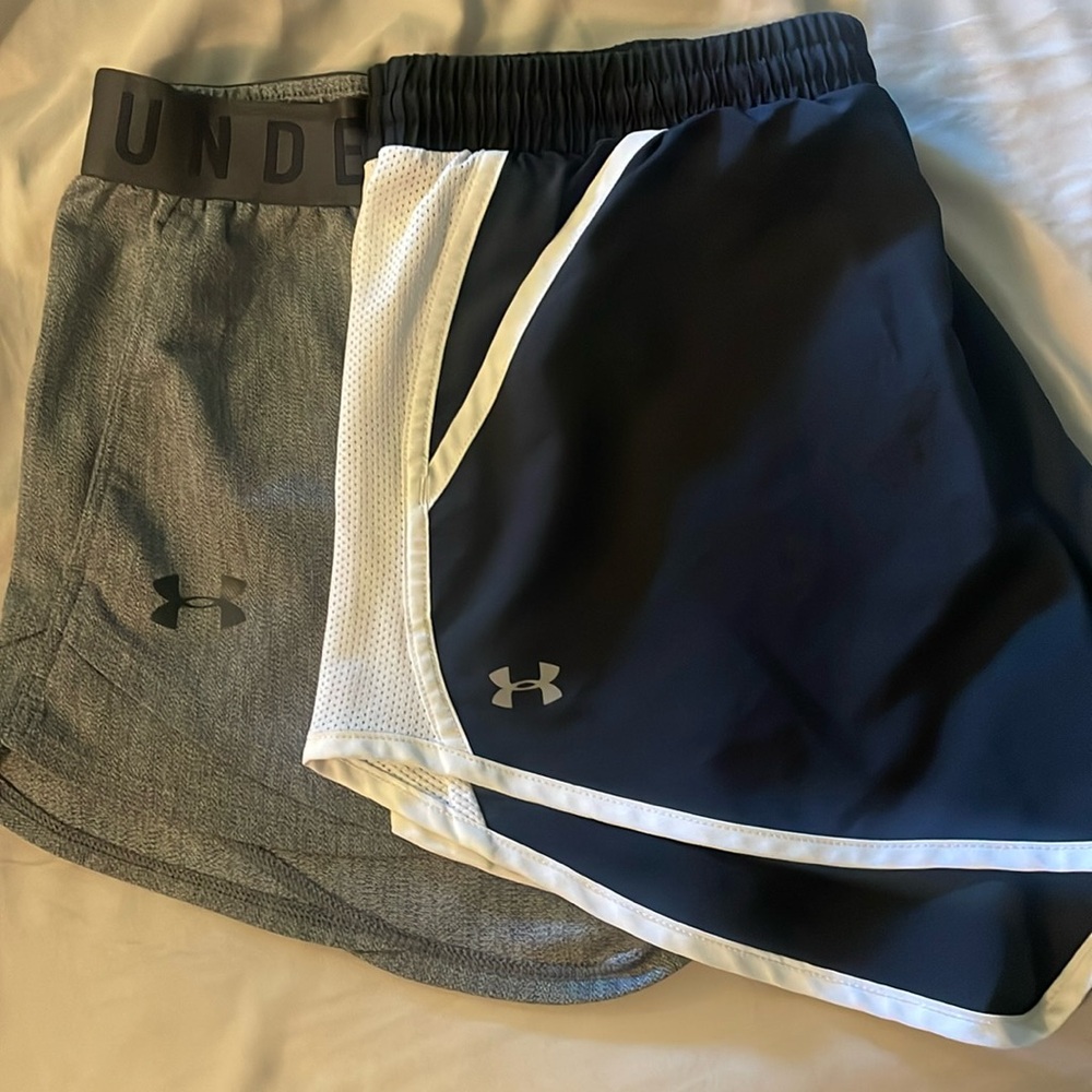 Under Armour shorts.